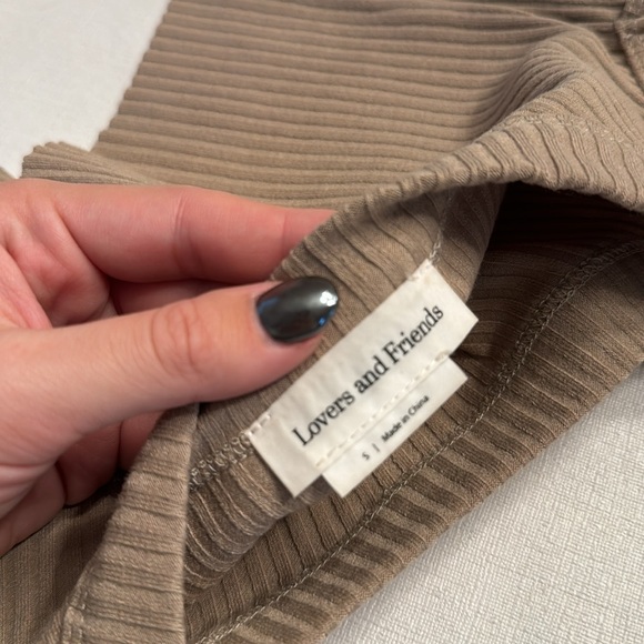 Lovers + Friends Tan Cropped Tank Top - Picture 5 of 5